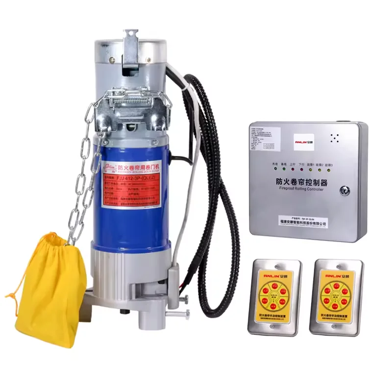 Оператор рольставней, промышленная сталь, противопожарный дверной нож, жилой противопожарный дверной мотор