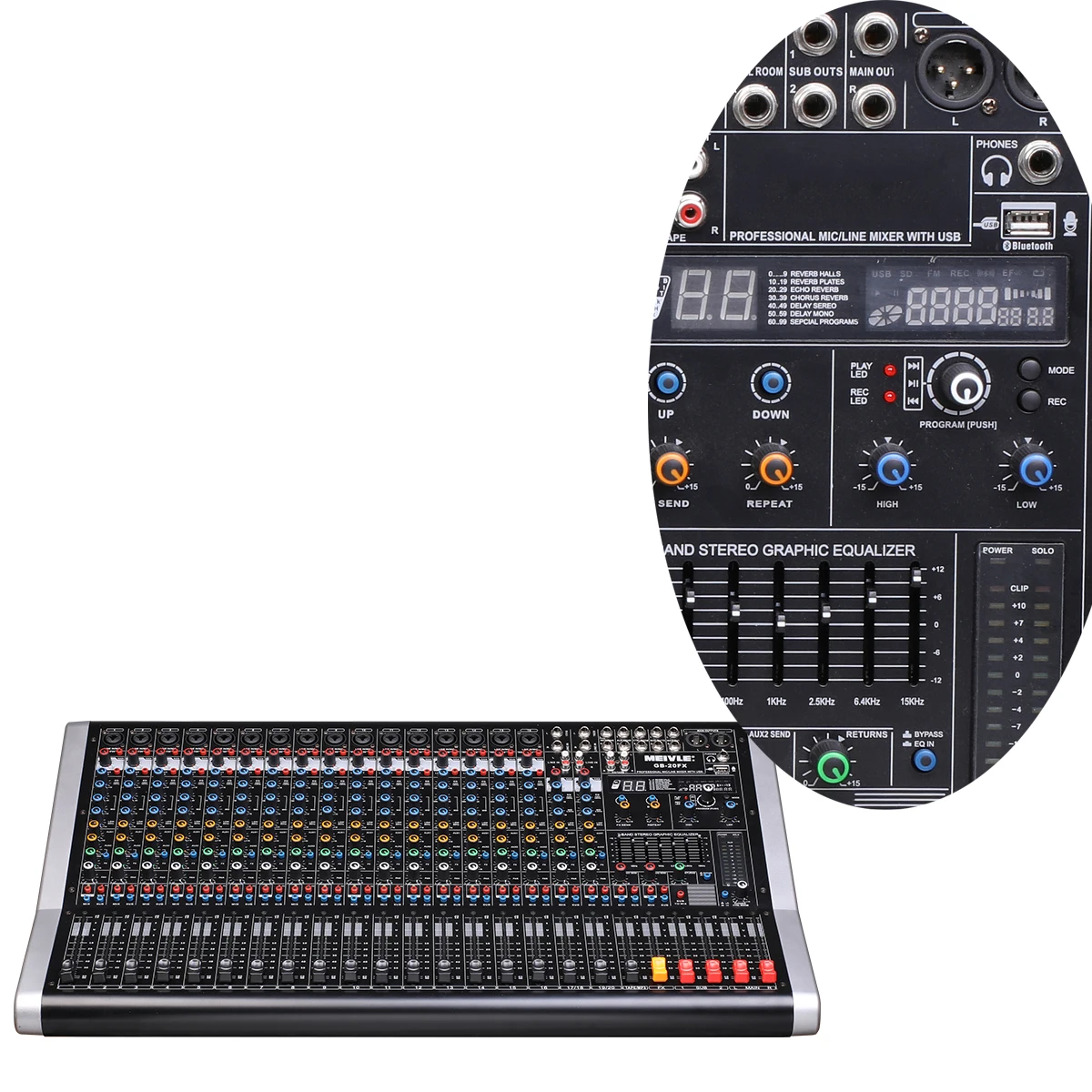 professional stereo audio soundcraf digital music pa system 18 Channel Mixer
