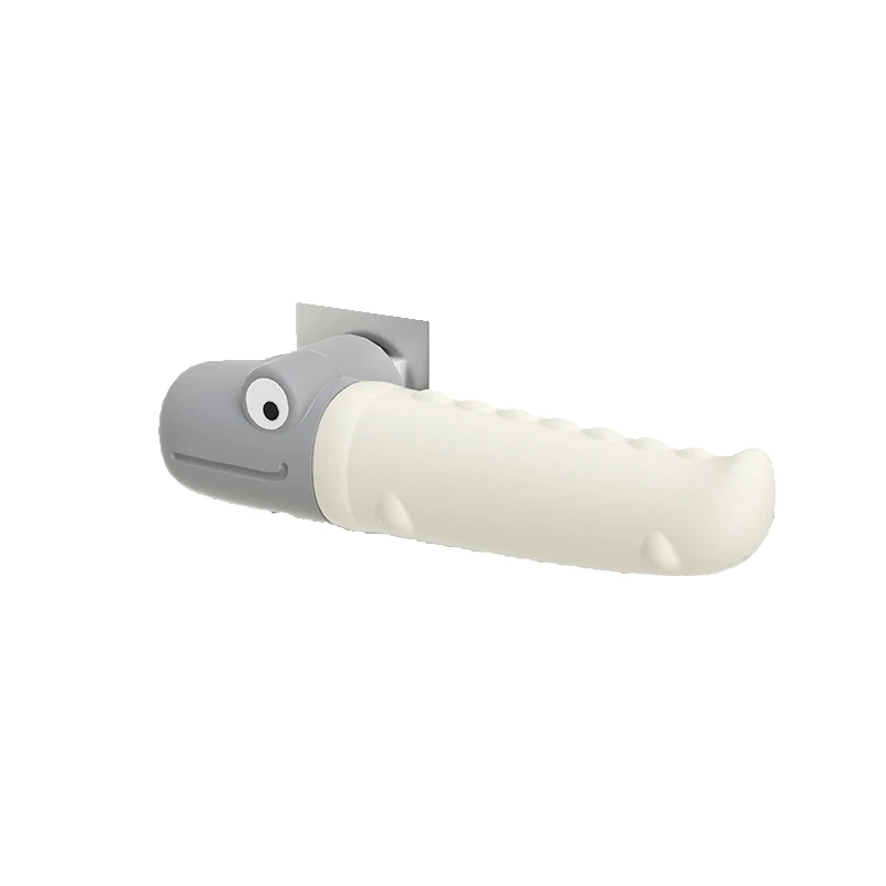 SeaMind Cute Crocodile Silicone Door Stop Baby-Proof Wall Protector and Handle Cover Safety First Door Stoppers
