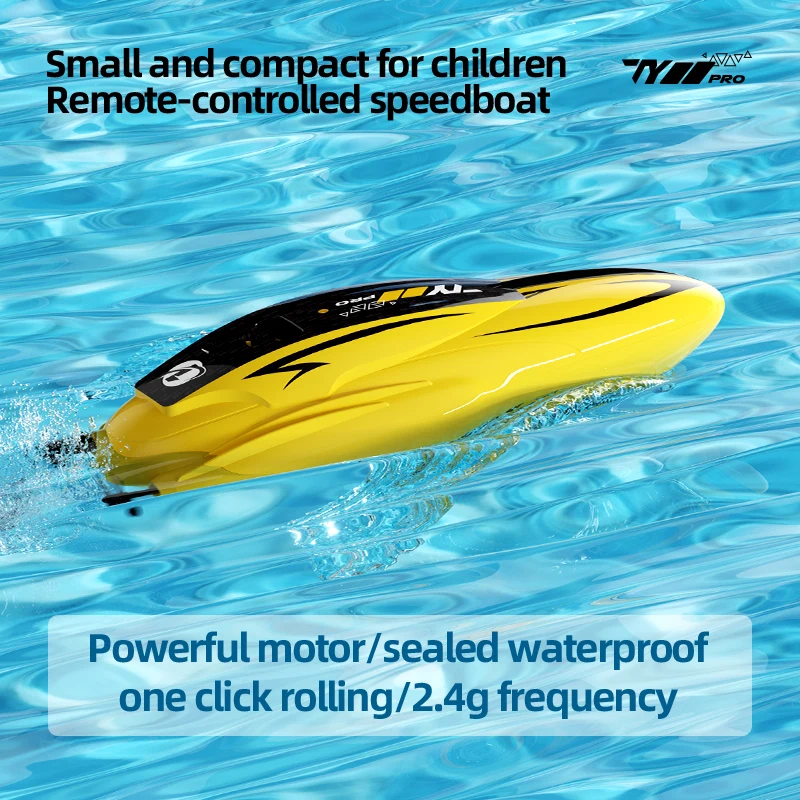 High Speed 2.4 Ghz Radio RC Boat Ship 4 Channel Remote Control Racing Boat Waterproof Toy With Lights