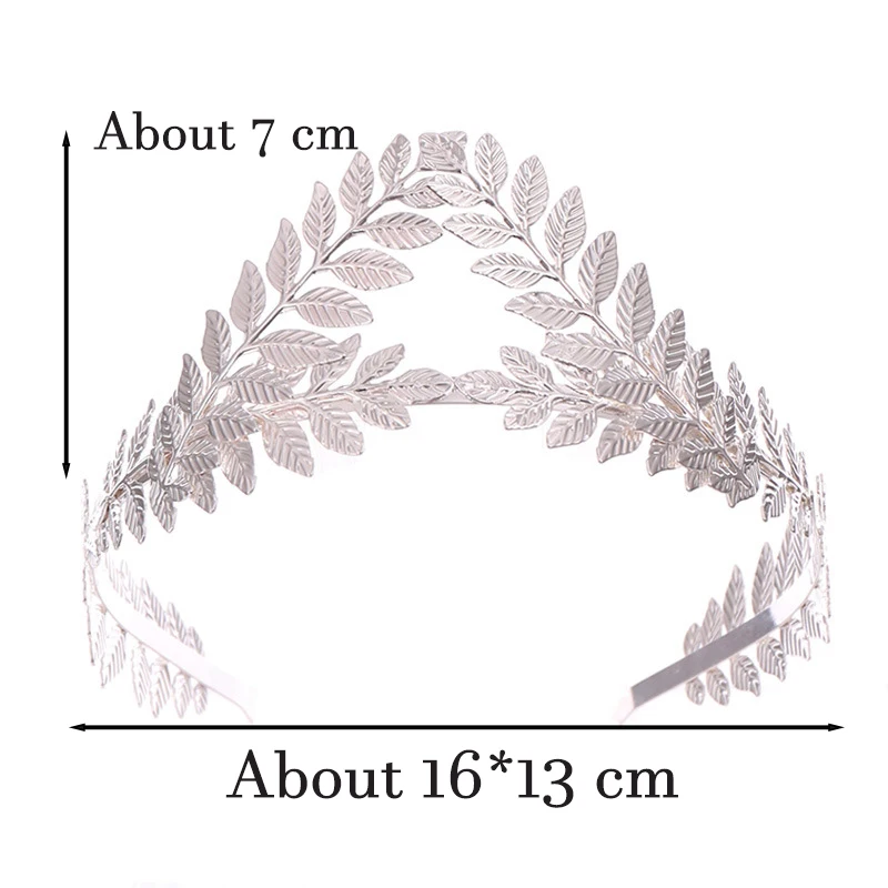 Golden And Silver Garland Shaped Alloy Crowns Retro Leaves Shape Coronas Decorativas De Metal Crown For Wedding Hair Accessories