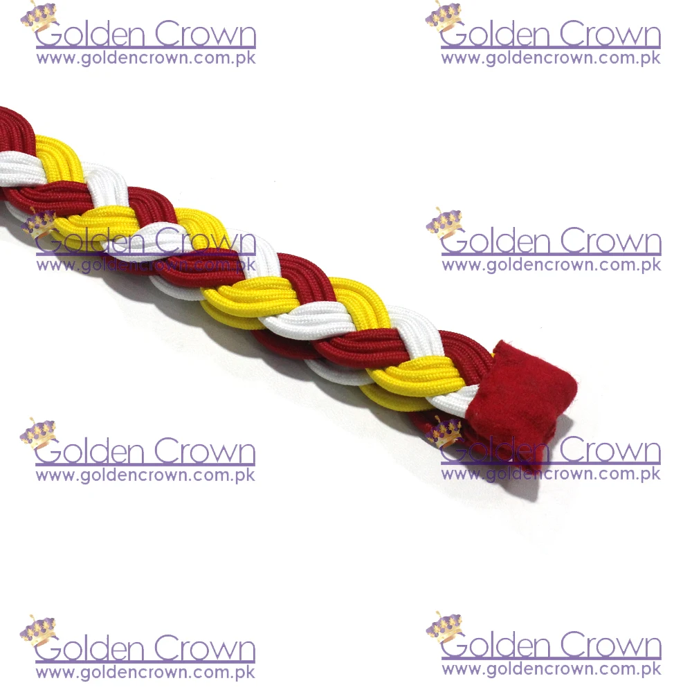 Custom Wholesale Uniform Shoulder Cords Red And White