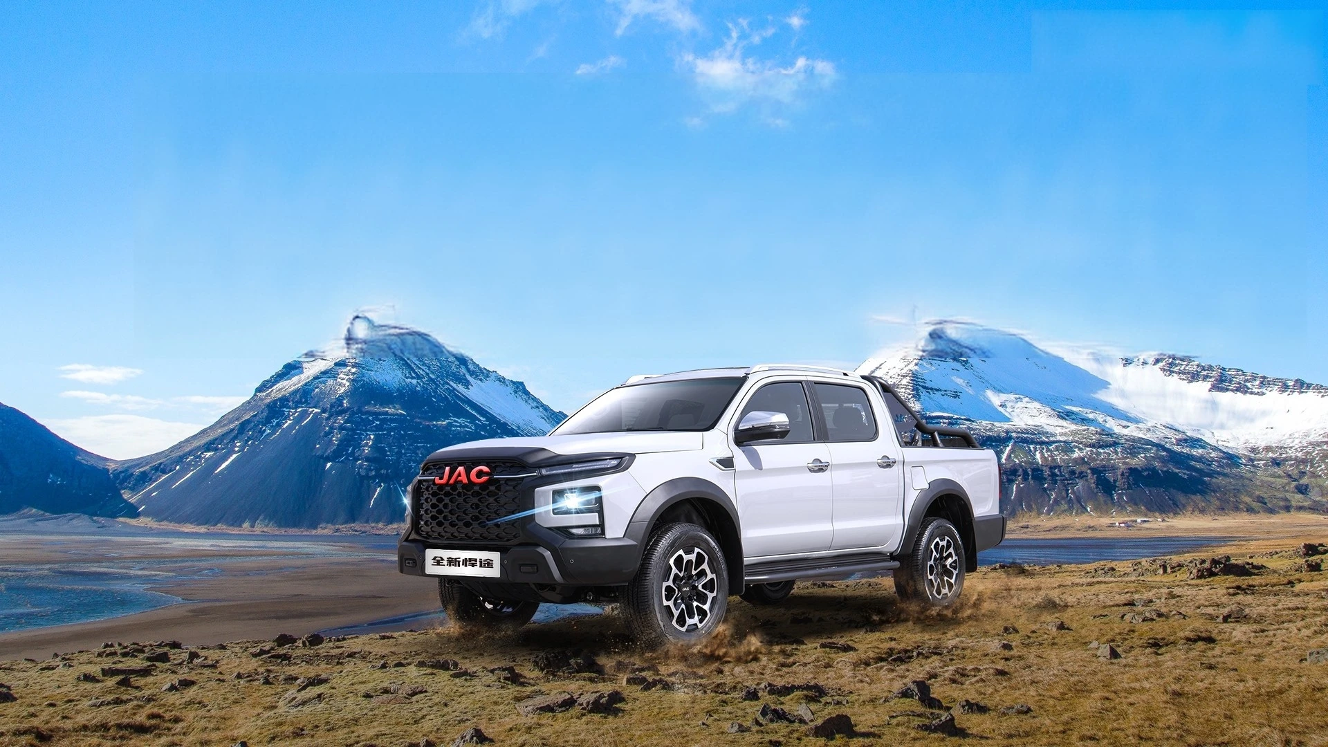 2023 JAC Hantu 4x4 Дизельный ручной двухрядный пикап с уровнем выбросов 6 евро и пневматической подвеской