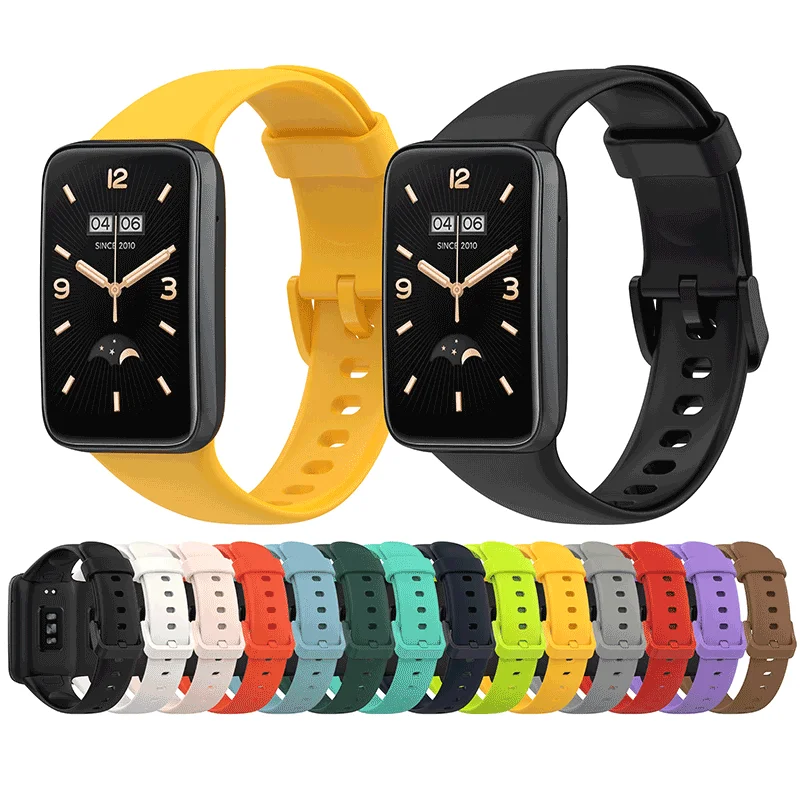 Ремешок силиконовый QIMAN для Xiaomi Band 7Pro, сменный мягкий спортивный браслет для Mi Band 7 Pro