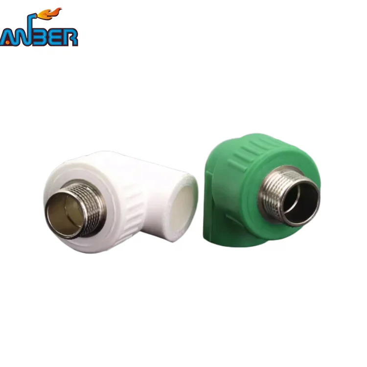2023 ppr male elbow direct outer thread straight through hot melt water pipe fittings