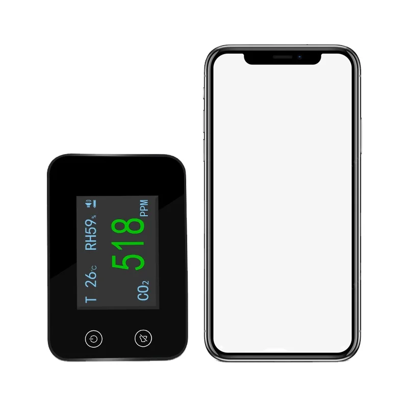 High Sensitivity Smart Temperature Humidity Detector Air Quality Gas Analyzers Co2 Meter