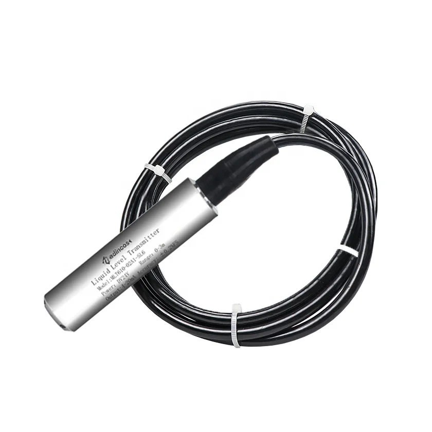 Madincos MLT610: 0.2%  High Quality Submergible Throw-in  4-20ma Liquid  Level Transmitter with 3m Water Level Measurement