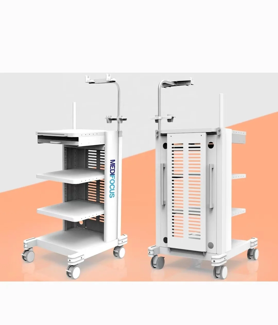 Больничное медицинское оборудование, алюминиевая аварийная Медицинская Тележка из нержавеющей стали