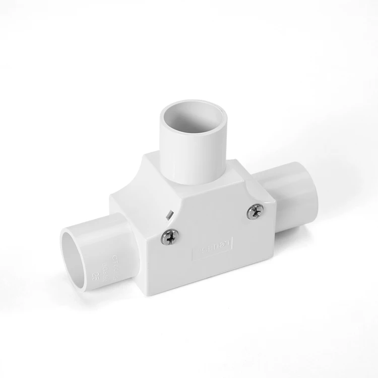 Ledes zero halogen HFT inspection tee 20mm 25mm white tee joins
