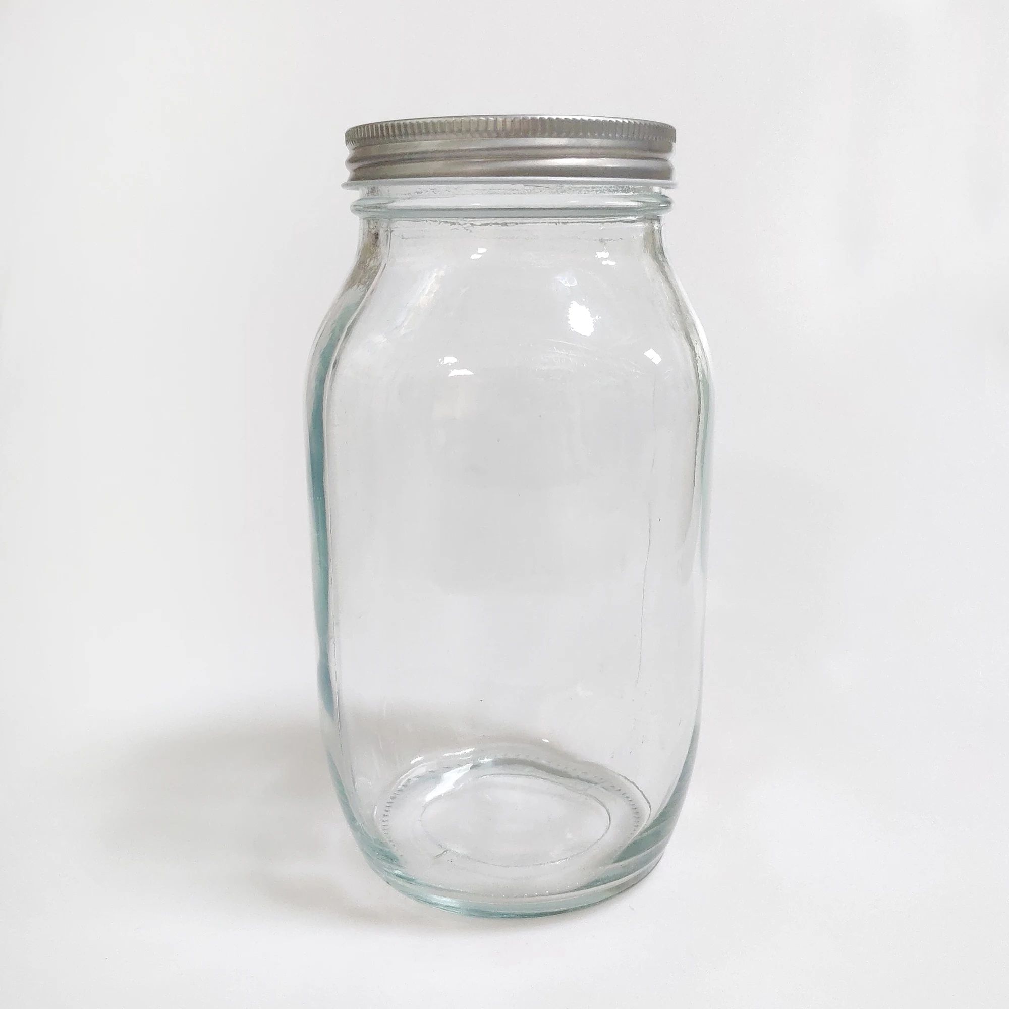 8 Oz 12 Oz 16 Oz 32 Oz Custom Design Made Glass Mason Jars With Metal Lid Wide Mouth Canning Jam Jar
