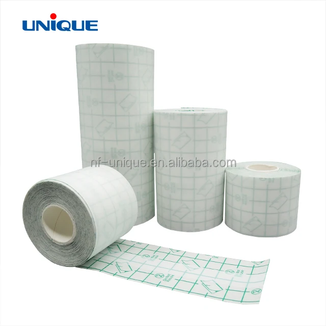 PU Film Wound Care Dressing For Tattoo Protection Anti-Sensitive Adhesive Transparent Waterproof Medical Dressing Roll