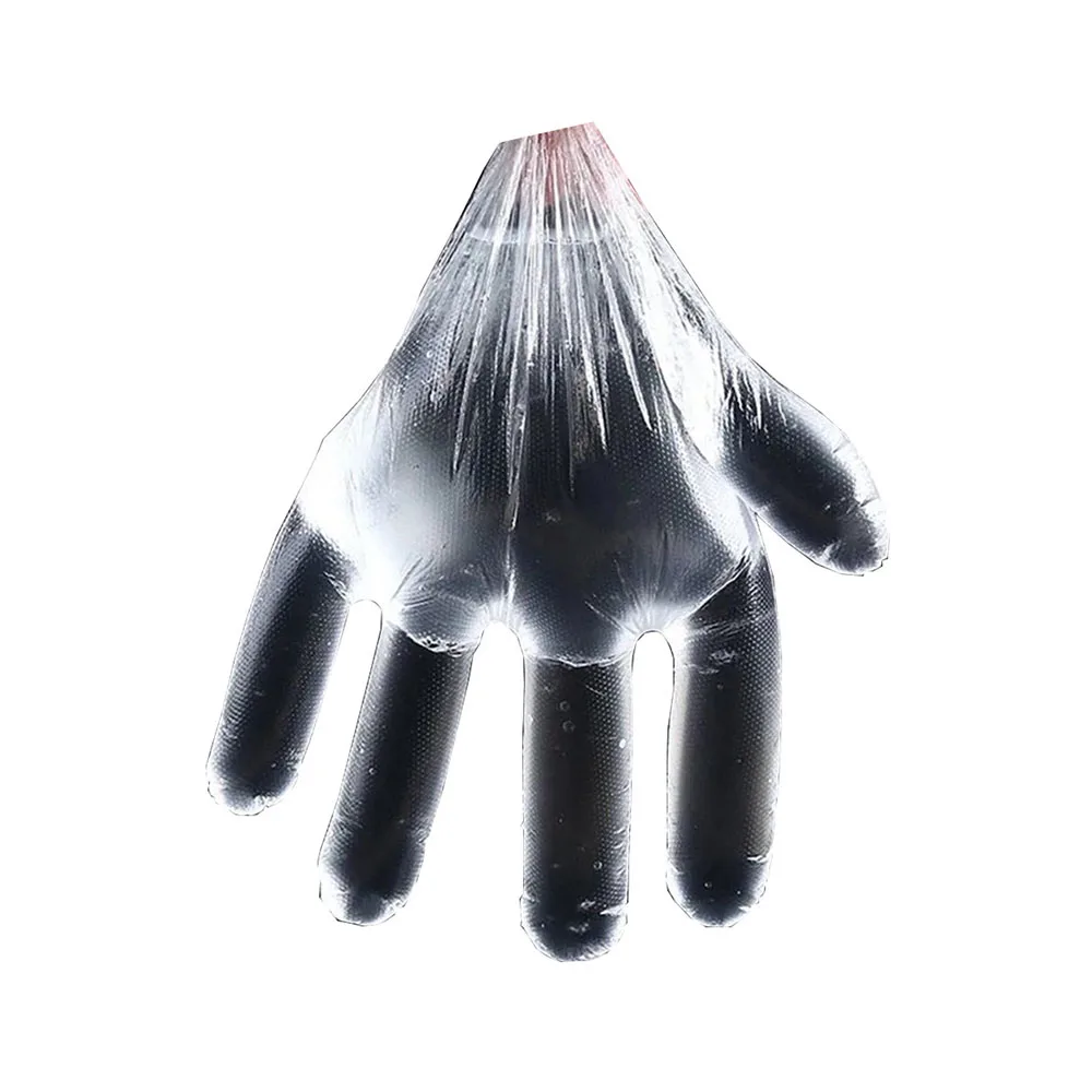 High Quality Low Price Disposable Plastic Cpe Folded Gloves Customized Logo