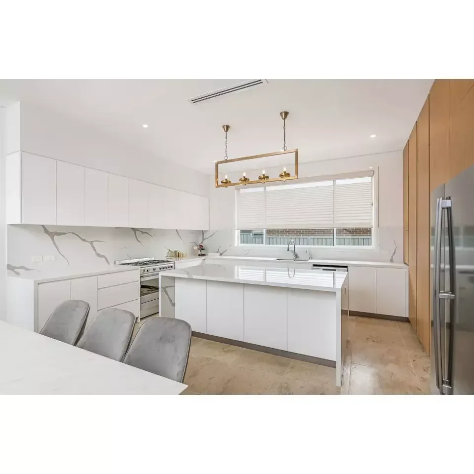 Free Sample New Design Plywood Carcass Material Wall Hanging Lacquer Kitchen Cabinet