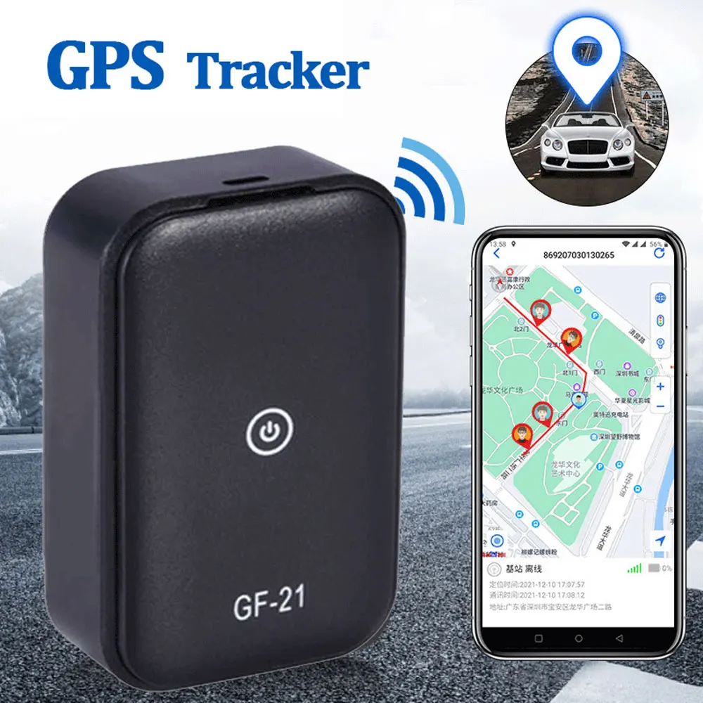 GF21 мини GPS автомобильный трекер в режиме реального времени устройство против потери голосовое управление локатор записи микрофон высокой четкости Wi-Fi + LBS Pos