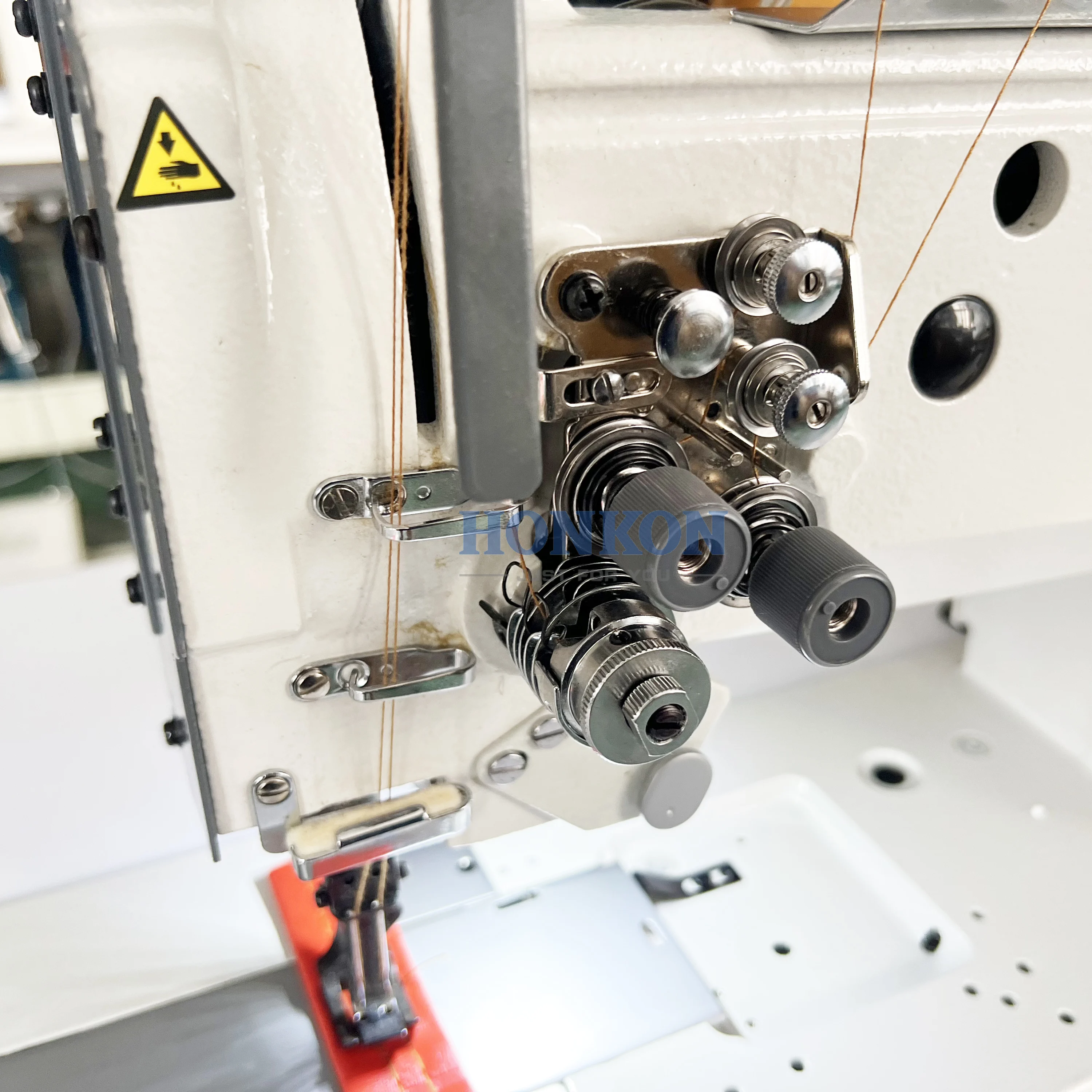 Top Quality  HONKON-4420-D4 Heavy Material High Speed Twin Needle Lockstitch Sewing Machine