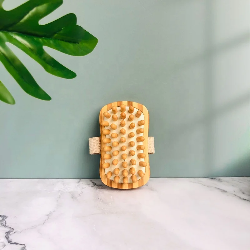 Direct factory wholesale OEM customized handheld bamboo wood massage tool wooden body massager