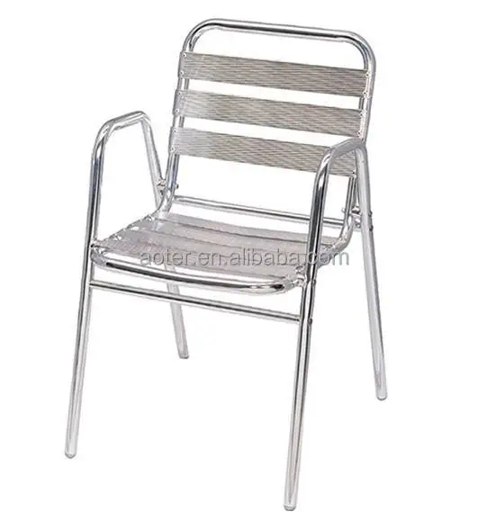 Прямая продажа с завода, уличный садовый ресторанный антикоррозийный водонепроницаемый алюминиевый стул для отдыха
