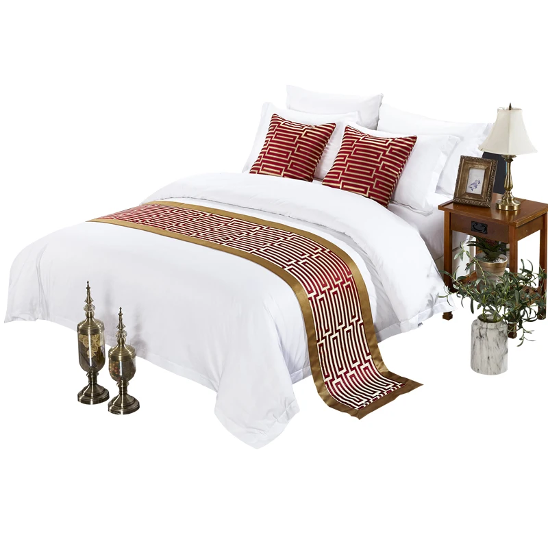 Однотонный белый комплект постельного белья из 100% хлопка