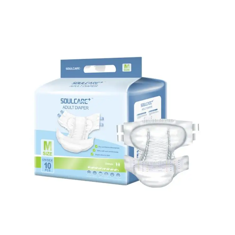 
Free sample ultra thick and cheap price disposable adult diaper for elderly 