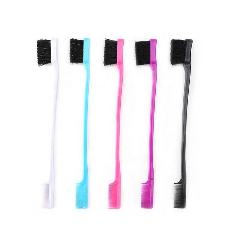 Wholesale Double Sided Edge Control Brush for Hair Beauty Salon Hairdressing Tools