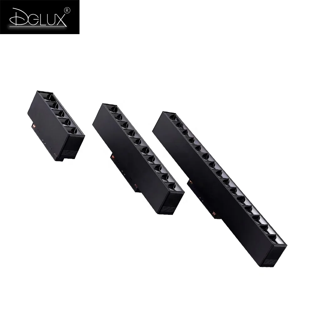 Newest Arrival Product Aluminum 48v Magnetic Home Office 6w 12w 15w 18w 24w Tube Led Magnetic Track System Light