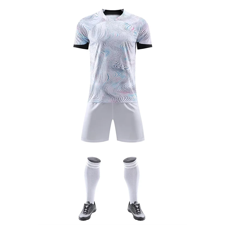 2022-2023 men blank soccer jersey 100% polyester new design men soccer jersey set