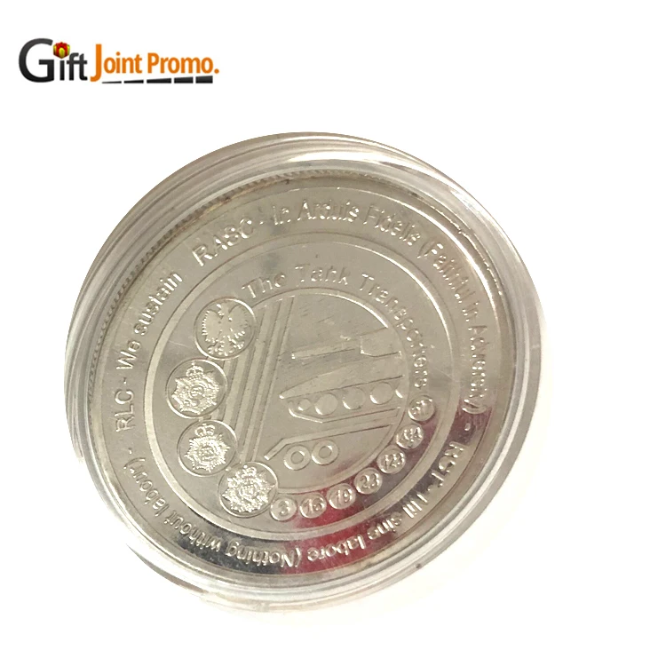 
Promotional Custom Design Zinc Alloy Silver Gold Commemorate Coin 