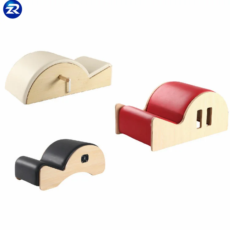 solid wood oak real relax gym yoga portable barrel de columna pilates spine corrector for sale