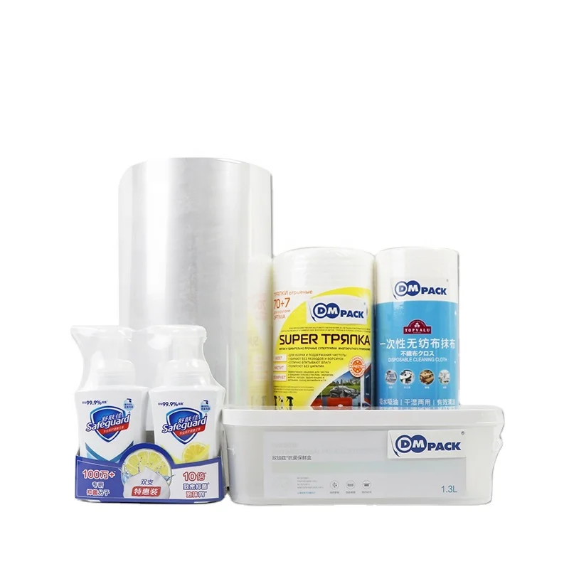 High Quality Plastic Polyethylene PE/PVC/PP/POF Shrink Wrapping Film Heat Goods Packaging Rolls