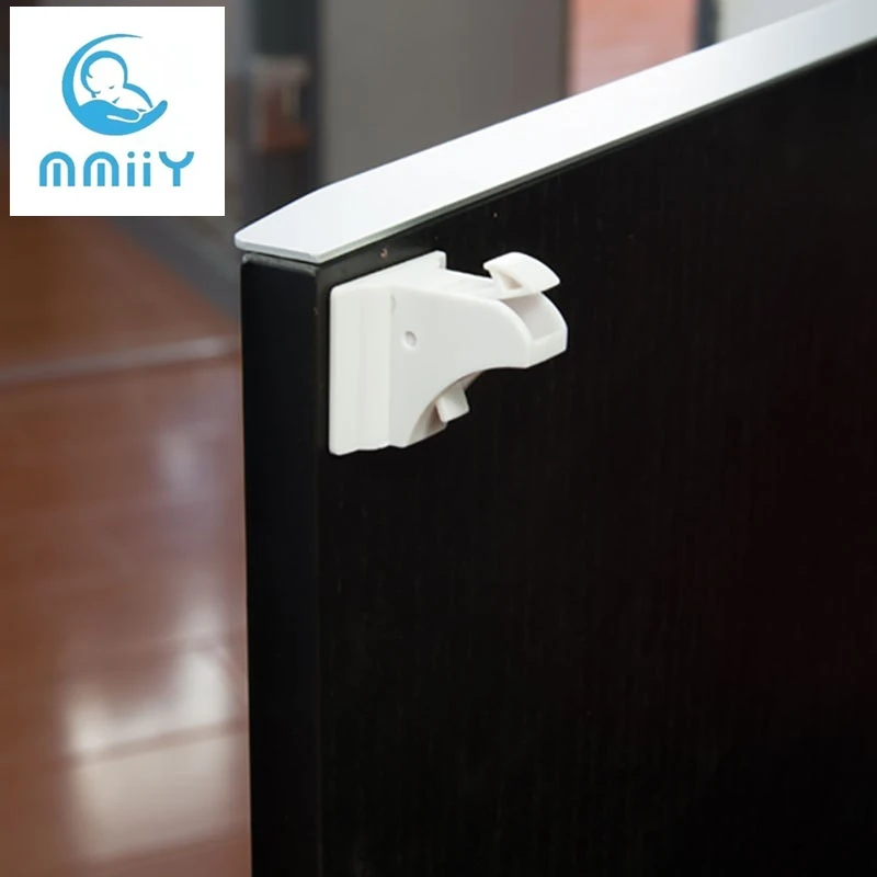 Magnetic Locks,4 Locks +1Keys,Magnetic Baby Safety Cabinet and Drawer Locks Child Proof Your Kitchen and are Easy to Install