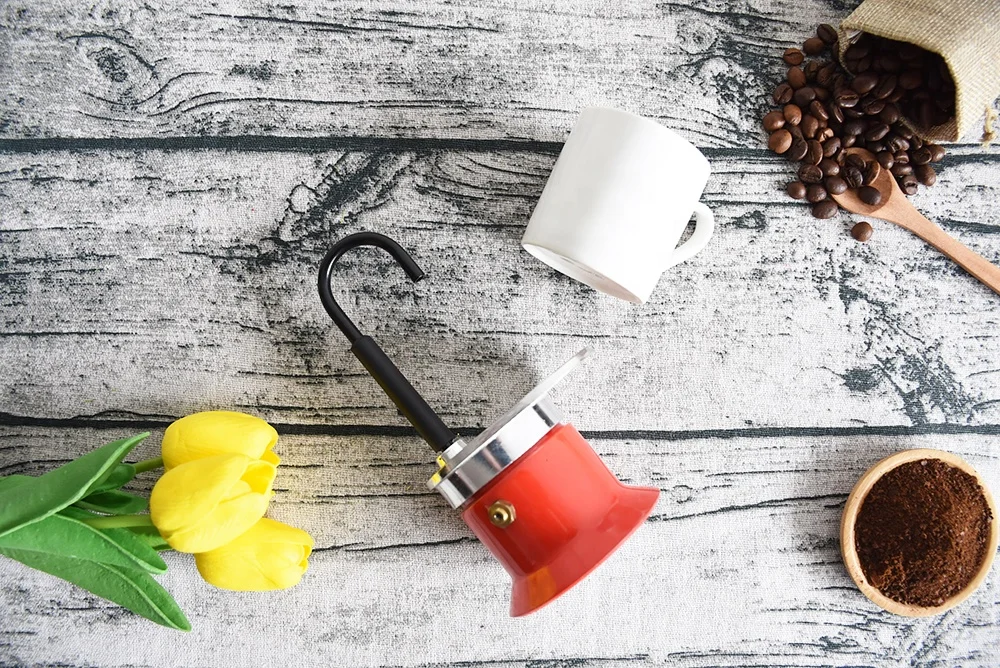 1 чашка алюминиевая кофеварка для эспрессо с керамической чашкой