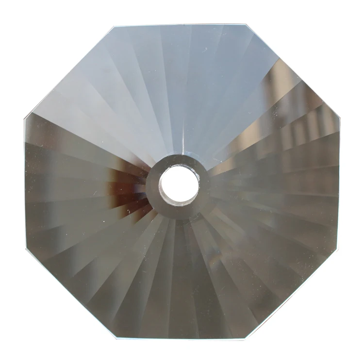 Factory Hot Sale KCB38 Faceted Crystal Bobeches Chandelier Solid Clear Chandelier Crystal Parts With Hole