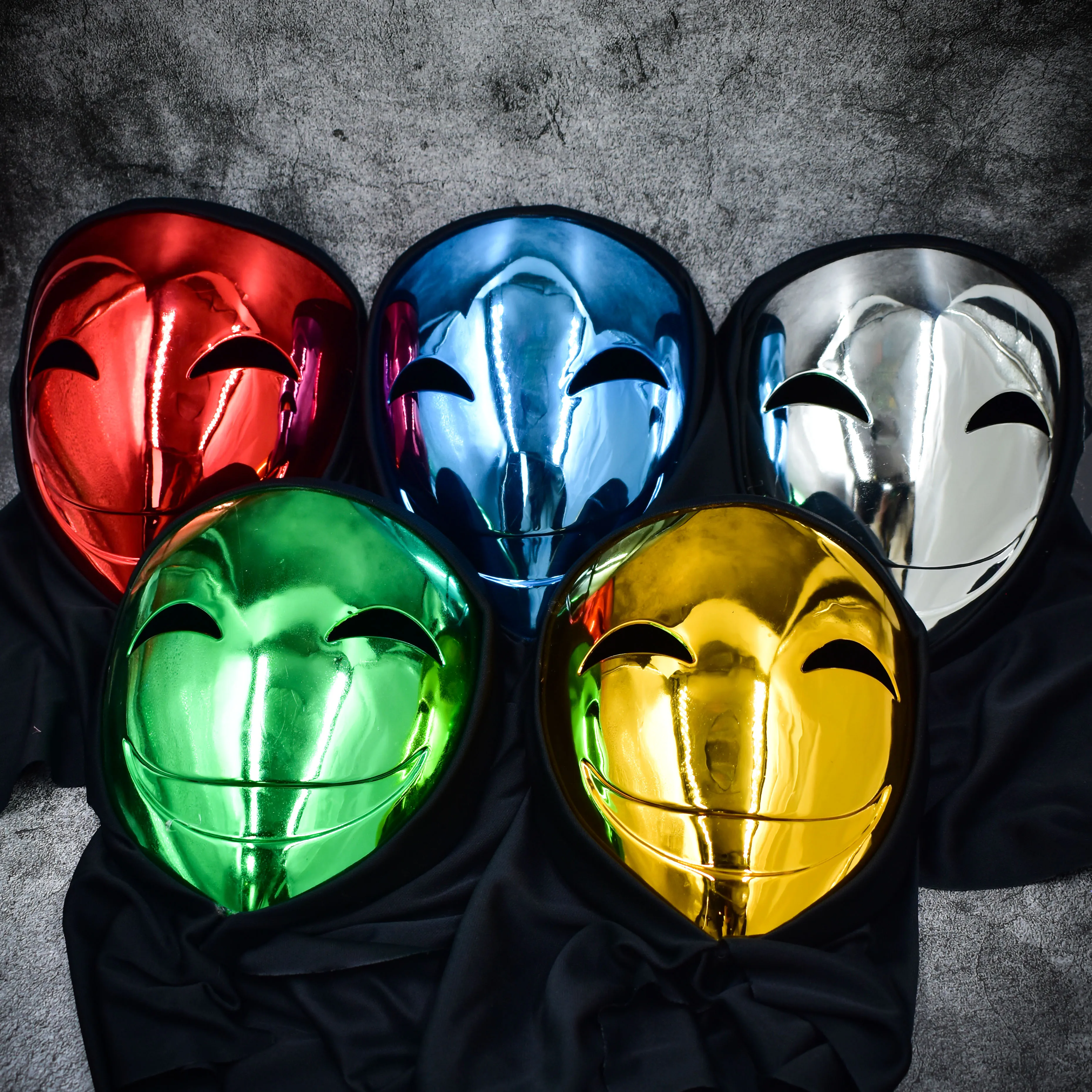 Cross Border Anime Clown Smile Mask Halloween Cosplay Mask For Costume Prop