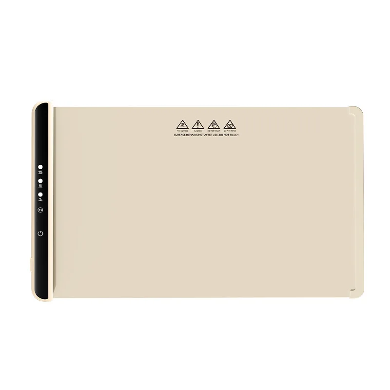 Foldable Silicone Electric Heating Plate Mat Temperature Control Food Warming Tray for Household & Car Tabletop Installation