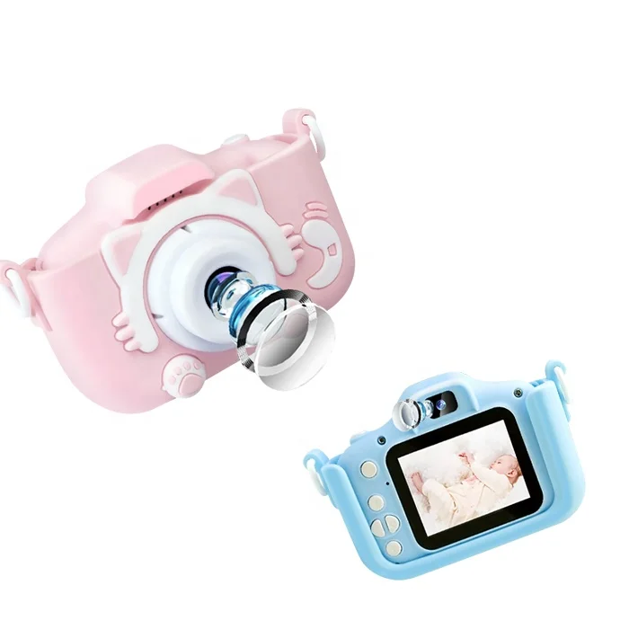 YMX CAX5S Learning Educational Intelligence Kids Selfie Cartoon Toy Video Recorder Camera for Preschoolers Child Children