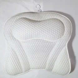 B&M Breathable 4D Bath Pillow Waterproof 3D Air Mesh Tub Spa Butterfly Bath Pillow Neck Back Spa Bath Cushion With Suction Cups