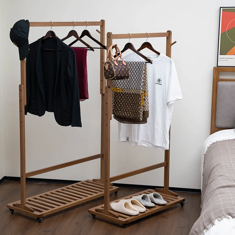 AiLiKEA OEM&ODM CUSTOMIZED PLANT HOT SALE Modern Living Room Cloth Hanger Decorate Display Portable Bamboo Home Custom