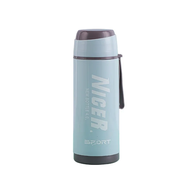 Cheap price double wall glass water bottle with unbreakable NICE plastic shell