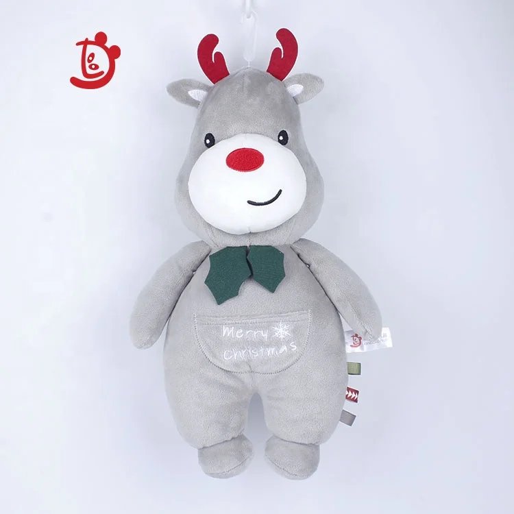 Factory custom super soft plush animal toys Cute Christmas deer design manufacturers custom animal plush toys