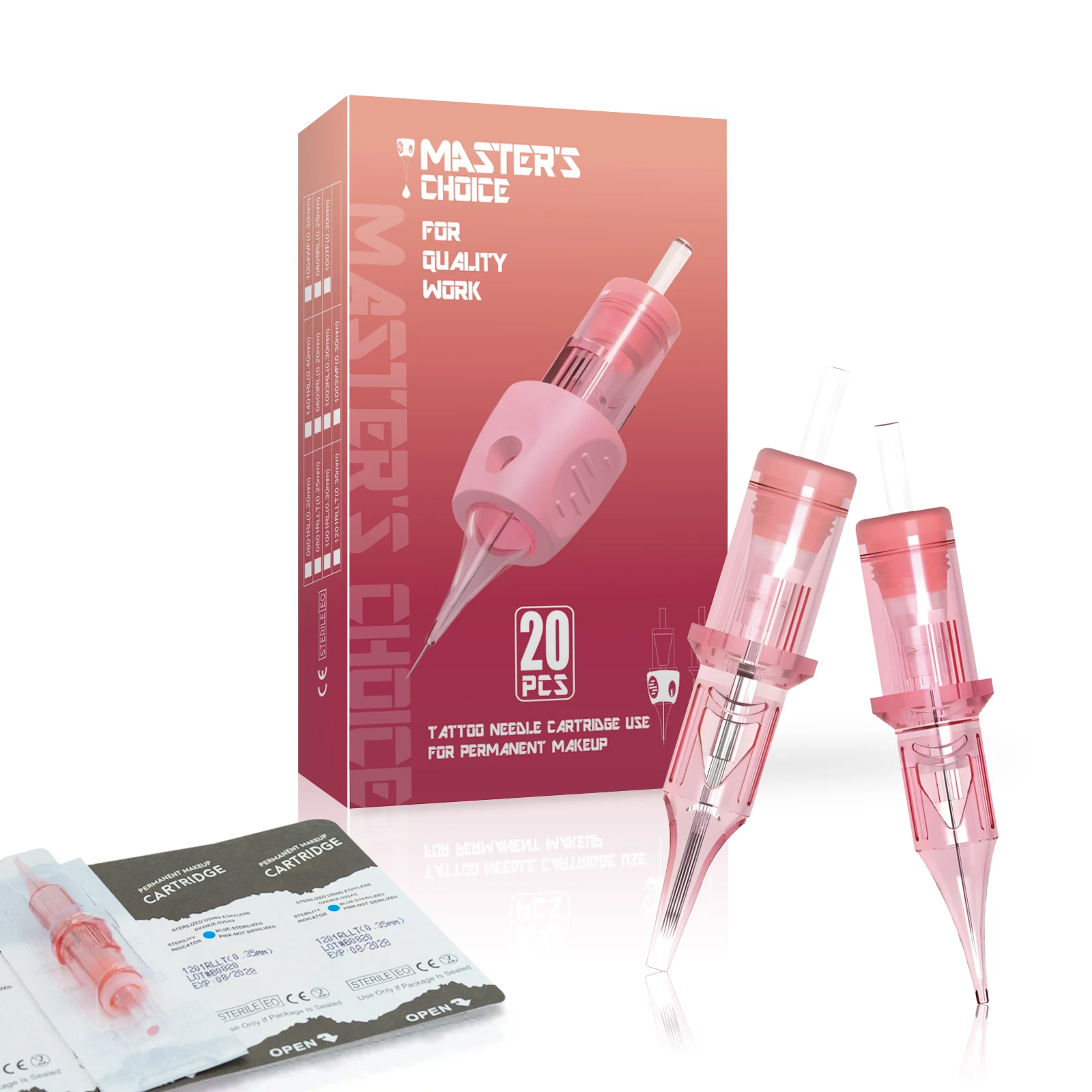 Lovbeauty Mast Pro Tattoo Needle Tough Medical Plastic Shell Cartridges Needles Pins for Super Aritsts