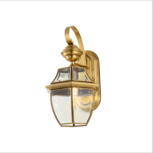 Modern Outdoor waterproof Ip65 Garden Brass Wall Lights Outdoor Fancy Indoor Home Sconces Led Wall Lamp