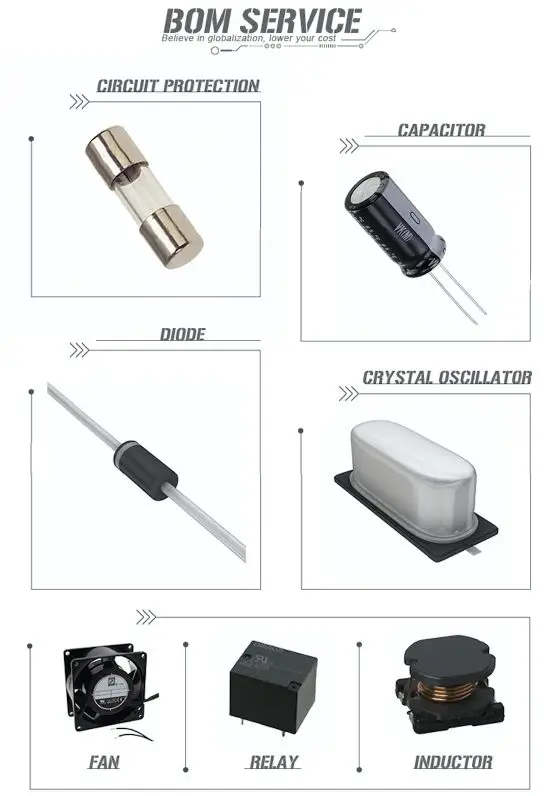 BOM Electronic Components Crystal Oscillator oscillating XTAL OSC XO 72MHZ LVDS SMD