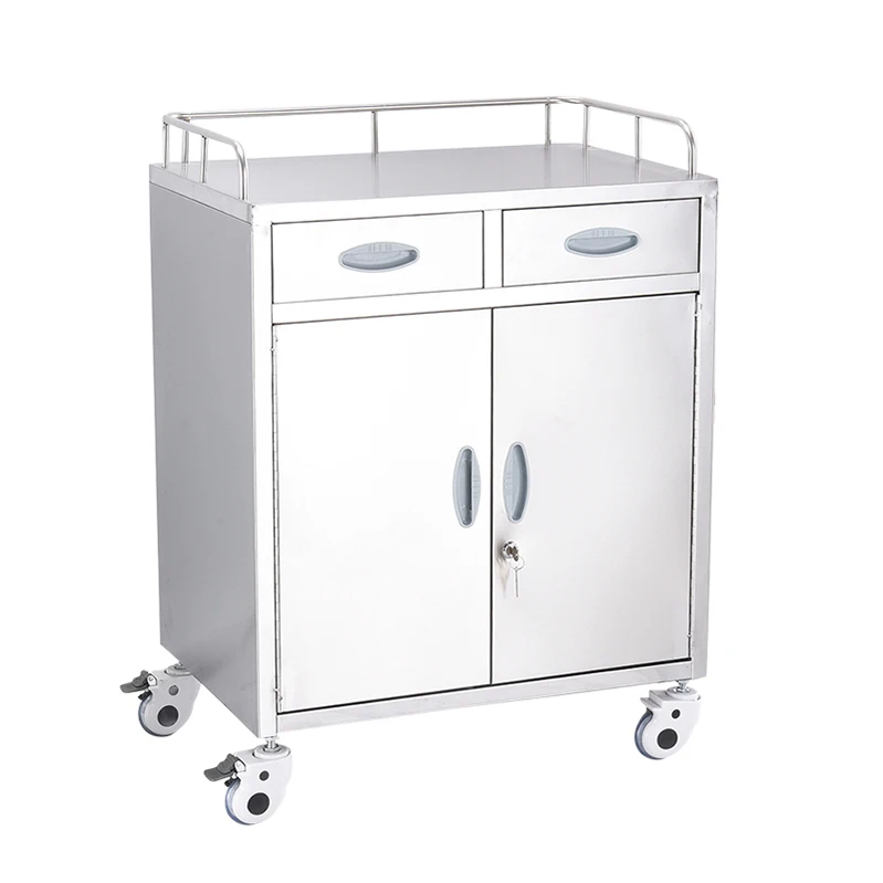 New Promotion Hot Style Movable Medical Stainless Steel Anesthesia cart Treatment Trolley