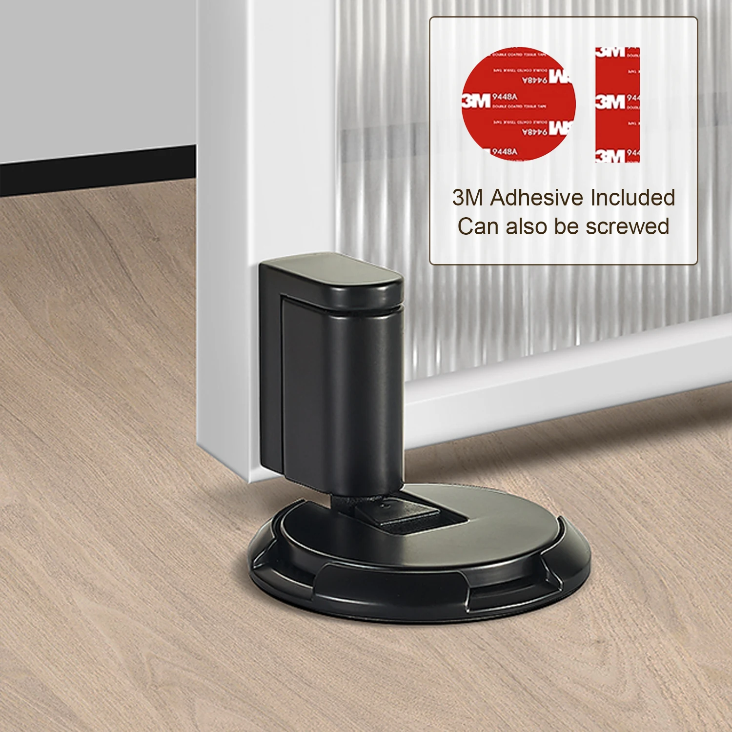 DOOROOM Modern sliding door stopper Deluxe zinc alloy ground suction concealed door stopper