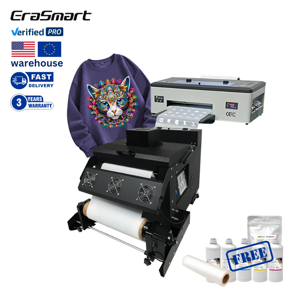 DTF L1800 1390 DX5 A3 DTF Printer Tshirt Printer With Powder Shaker