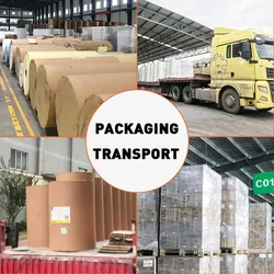 Roll Custom Sticker A4 Size Copy Gift Wrapping Paper Label Big Paper Thermal Big Roll 80gsm Food Adhesive Sticker 10-15day Base