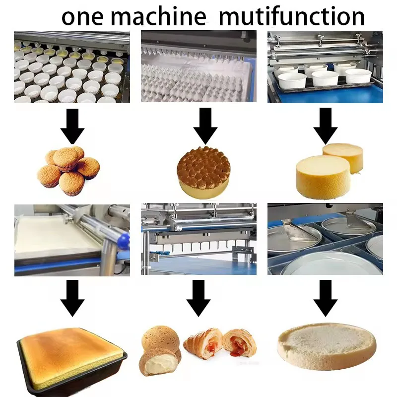High Capacity Stainless Steel Automatic Cake Depositor Machine Round Layer Cake Making Filling Machine Price