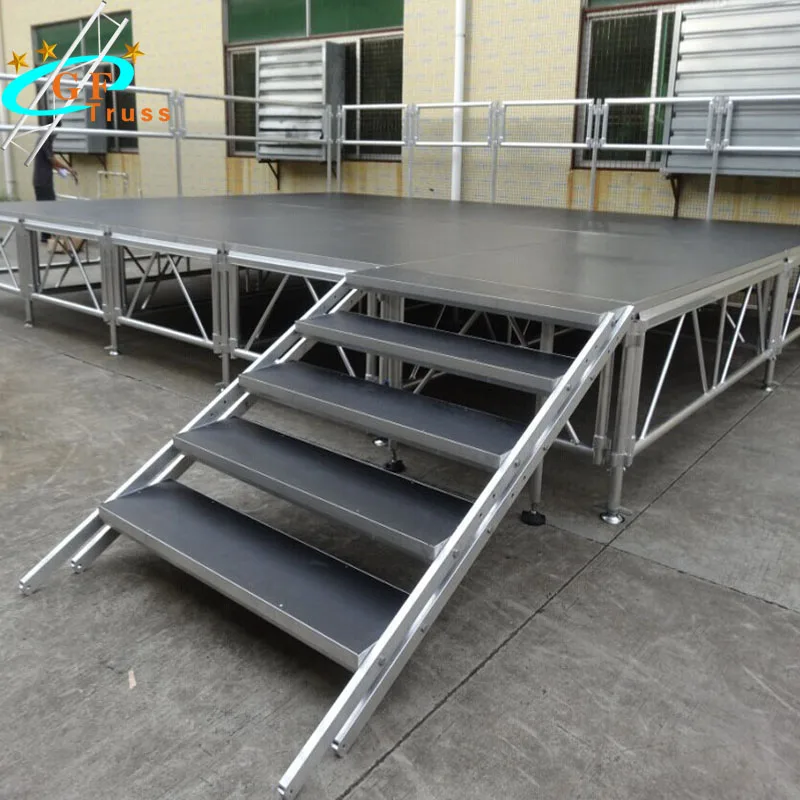 Concert/Event Used 4*4ft, 4*8ft Stage Platform Skidproof Plywood Portable Stage Platform