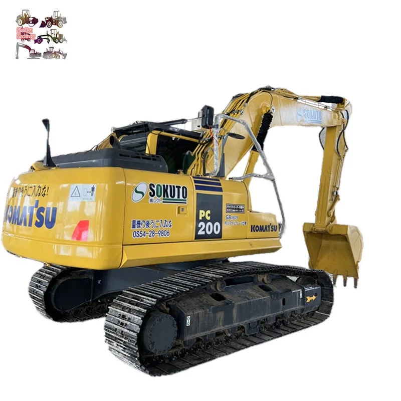 Komatsu Japan made Original PC 200-8 shovel tracked , Komatsu 20 ton crawler digger in excellent condition