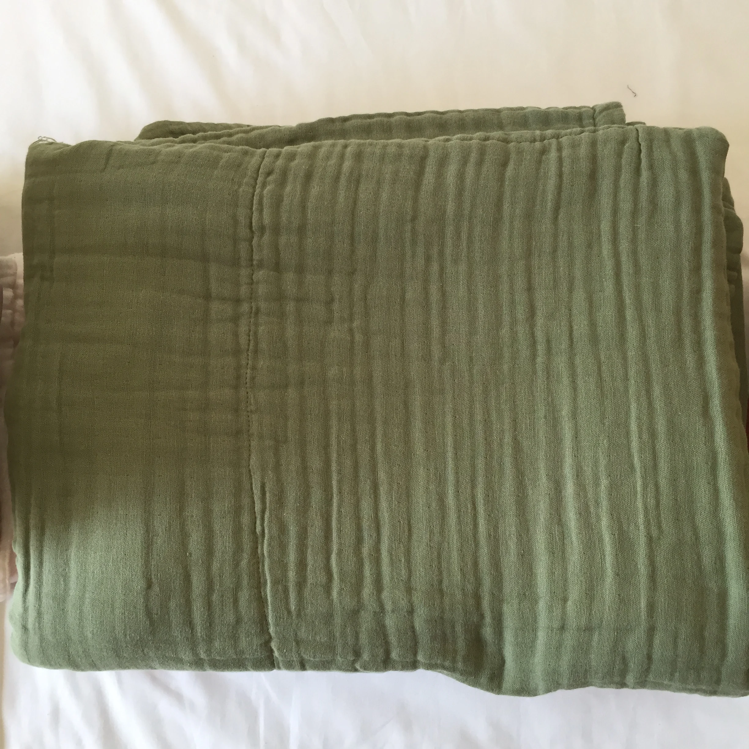 Custom Organic Muslin Swaddle Bamboo Cotton Fabric Blanket Muslim Baby Blankets